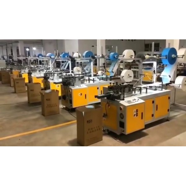 Linie semiautomata pentru fabricatie masti medicale FFP1 fara aplicare elastic