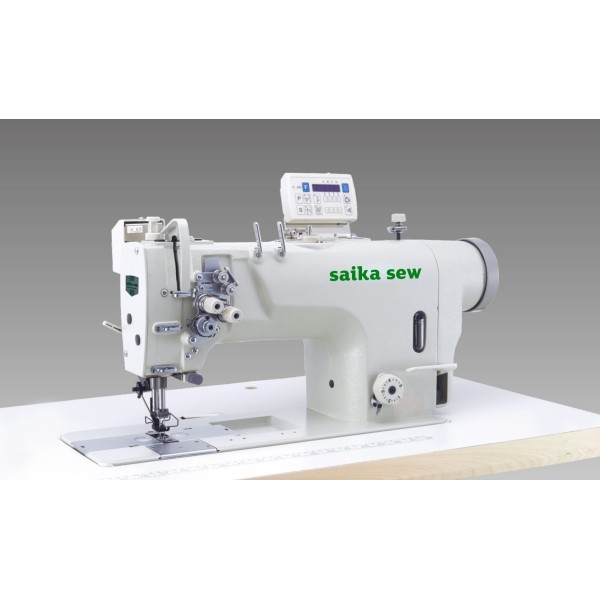 Masina de cusut cu 2 ace fixe cusatura rigida, cu taierea firului si panou de comanda SK8420D / SK8720D