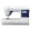 Masina de cusut de uz casnic, controlata de computer, cu afisaj LCD luminos, functie de taiere automata a firului si 180 de modele, inclusiv un font de litere. JUKI HZL-G220
