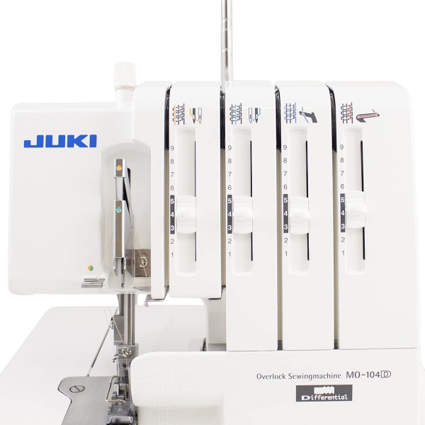 Masina de surfilat casnica 2 ace 4 fire, lungime cusatura 1-4 mm Juki MO-104D