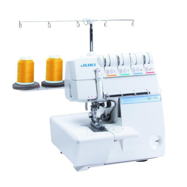 Masina de cusut casnica Overlock cu 2 ace, 2/3/4/5 fire cu avans diferential, cusatura lant si cusatura de acoperire JUKI MO-735