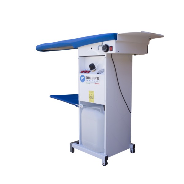 Masa de calcat profesionala cu statie de calcat incorporata 3.5 litri Bieffe Forever si fier de calcat profesional Bieffe